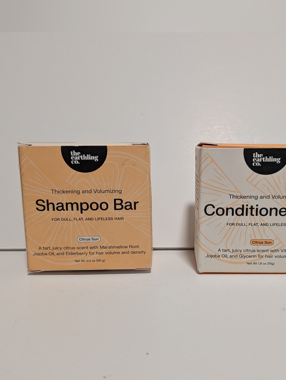 The Earthling Co. Shampoo & Conditioner Bar Citrus sun